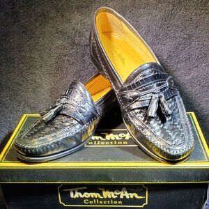 VINTAGE THOM McAN PEARSON WOVEN TOE KILTIE TASSEL SLIP ON LOAFERS Thom Mcan Loafer - Etsy main image 2